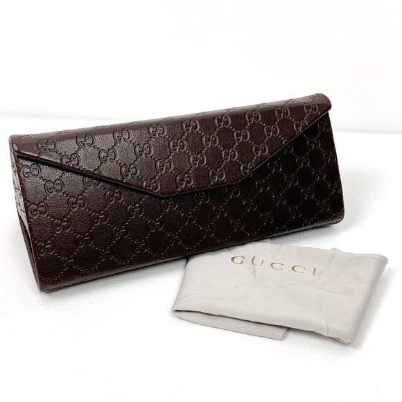Gucci Accessories - Gucci Foldable Eyeglasses Case Brown